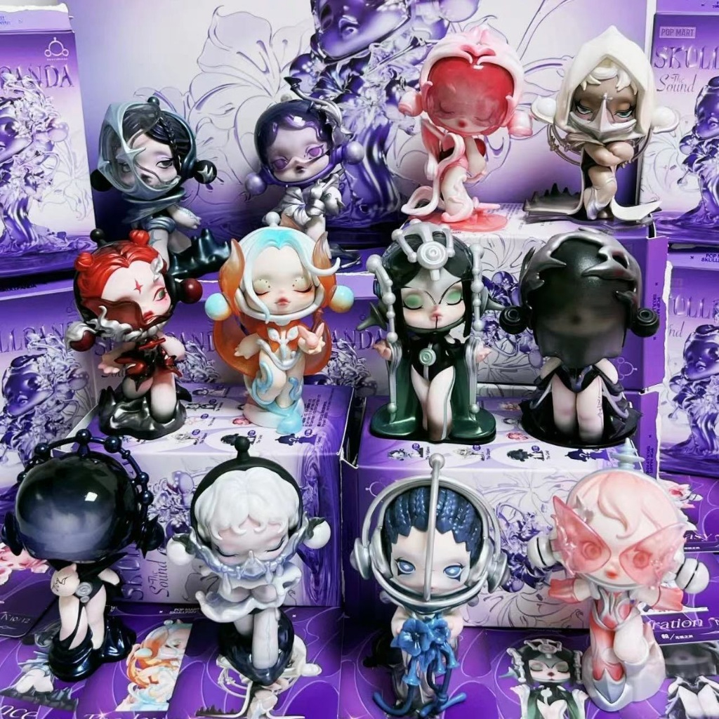 New The sound กล่องสุ่ม skullpanda Voice Series ตุ๊กตาของเล่นเด็ก, กล่องสุ่ม น่ารัก