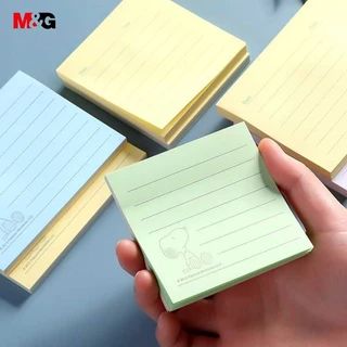 M&G YS-80 กระดาษโน๊ต Snoopy สติกเกอร์ดัชนี น้ำเงิน Sticky Notes 76x76 มม 80หน้