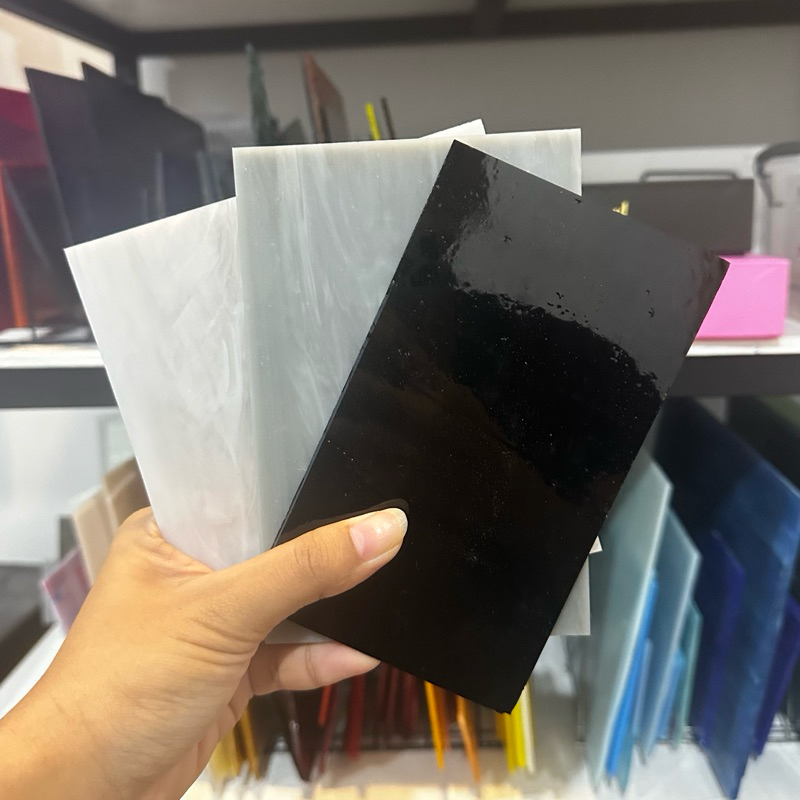 กระจกสี โทนดำขาวเทา กระจกสเตนกลาส stained glass diy #bwg