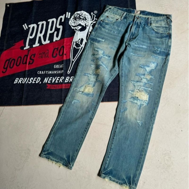 กางเกงยีนส์ Prps Repaired Danim Jeans