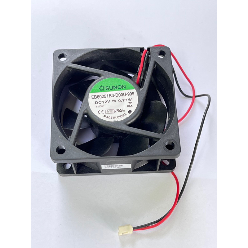พัดลม 2.5นิ้ว 12V 0.77W ยี่ห้อ SUNON รุ่น EB60251B3-D00U-999ของแท้สินค้าพร้อมส่งในไทย