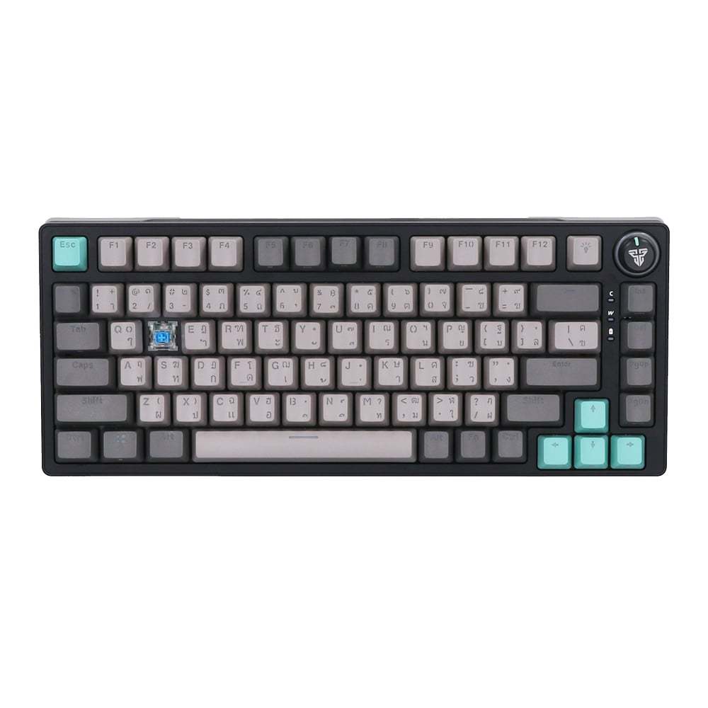 WIRELESS KEYBOARD (คีย์บอร์ดไร้สาย) FANTECH MK913 ATOM PR083 (BLACK) (BLUE SWITCH RGB EN/TH)