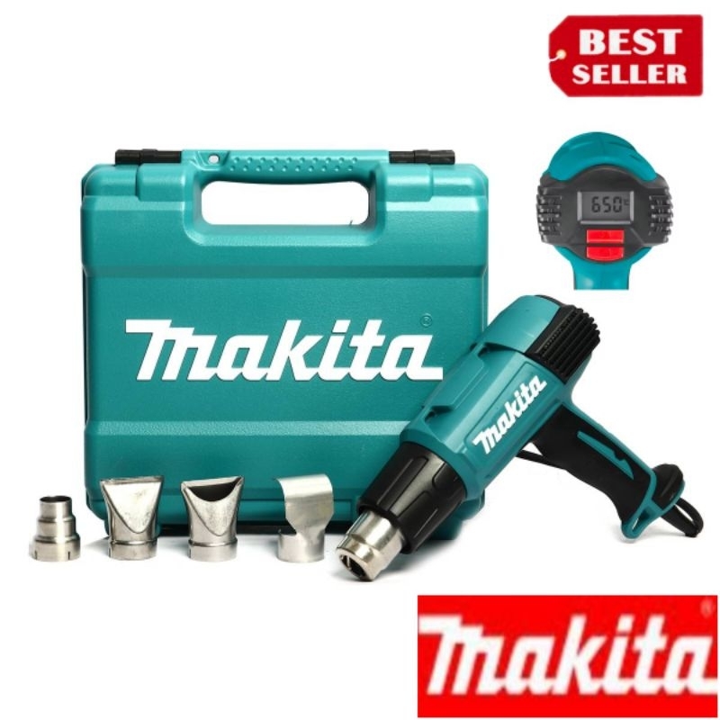 MAKITA HG6530VK เครื่องเป่าลมร้อน​ดิจิตอล กำลังไฟ 2,000 วัตต์ ของแท้100%