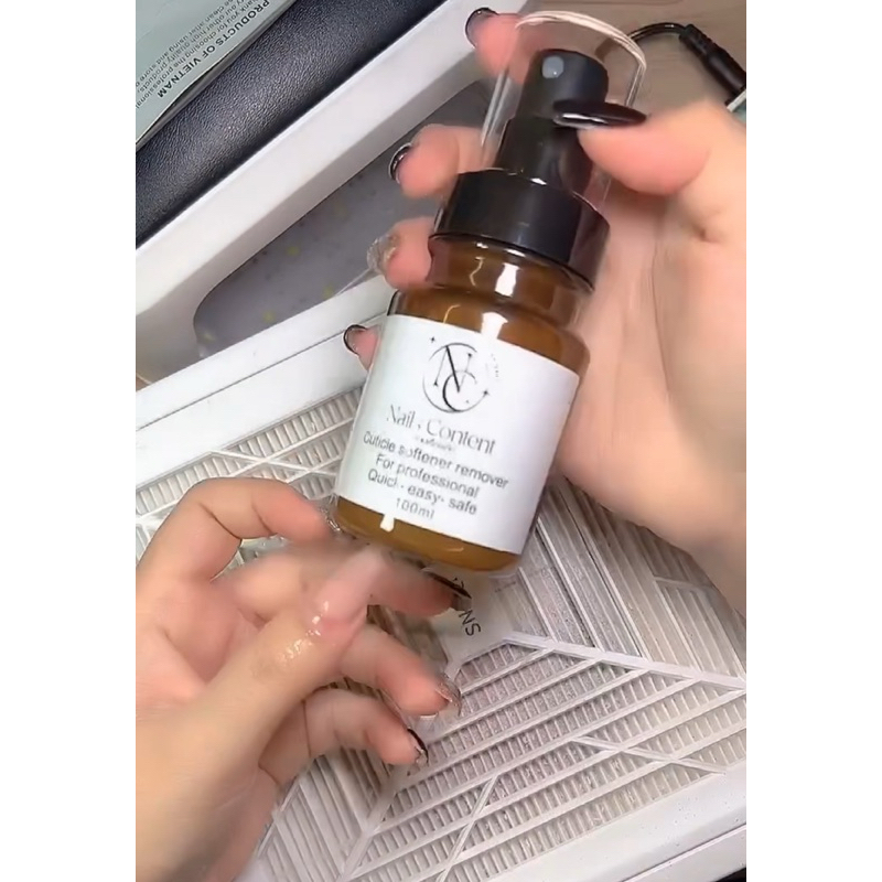 น้ำยาหนังนิ่ม cuticle softener remover หัวสเปย์ใช้สะดวก Nails content