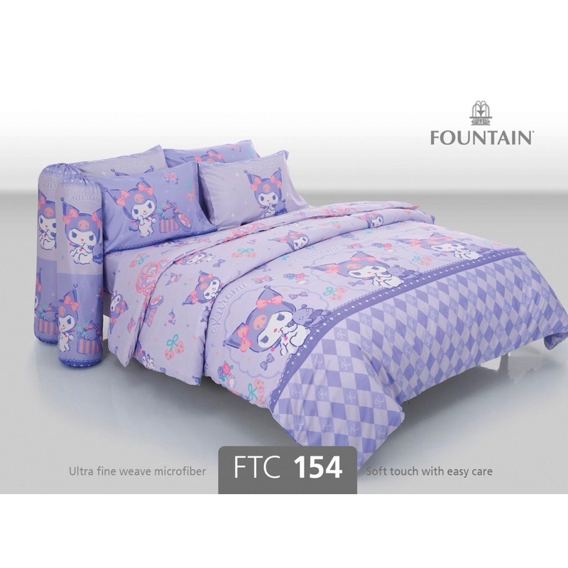 ชุดผ้าปูที่นอนfoundtainขนาด3.5,5,6ฟุตใช้กับที่นอนสูง12-13นิ้วได้