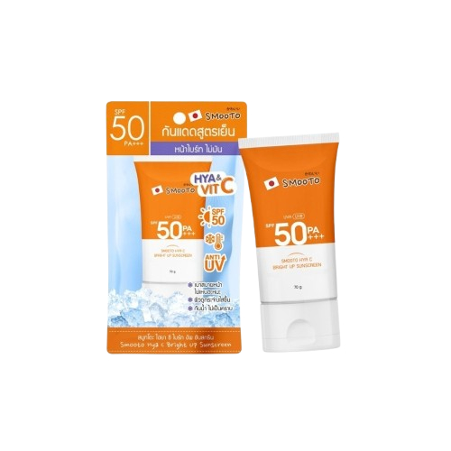 (1 หลอด) Smooto Hya C Bright Up Sunscreen SPF50 PA+++ 70g