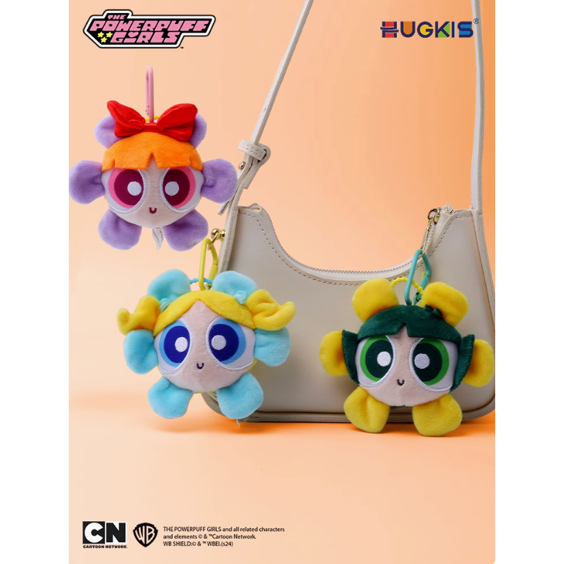 พวงกุญแจ Powerpuff girl ดอกไม้ ห้อยกระเป๋า เล็กๆน่ารักๆ