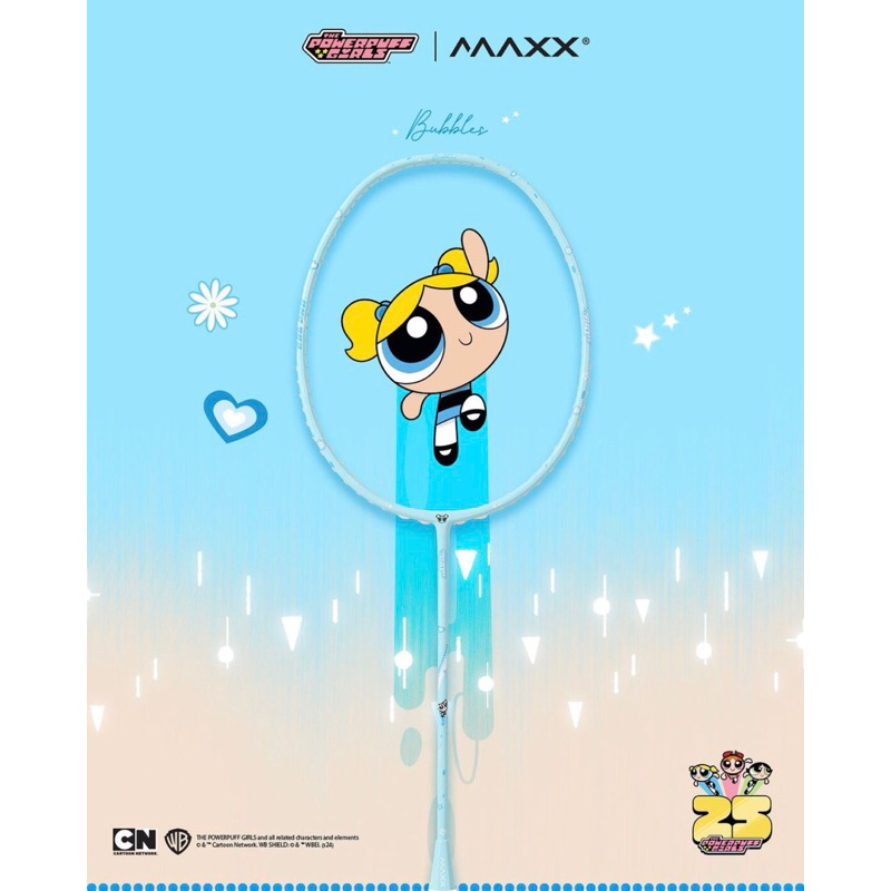 badminton maxx x Powerpuff Girlsสีฟ้า