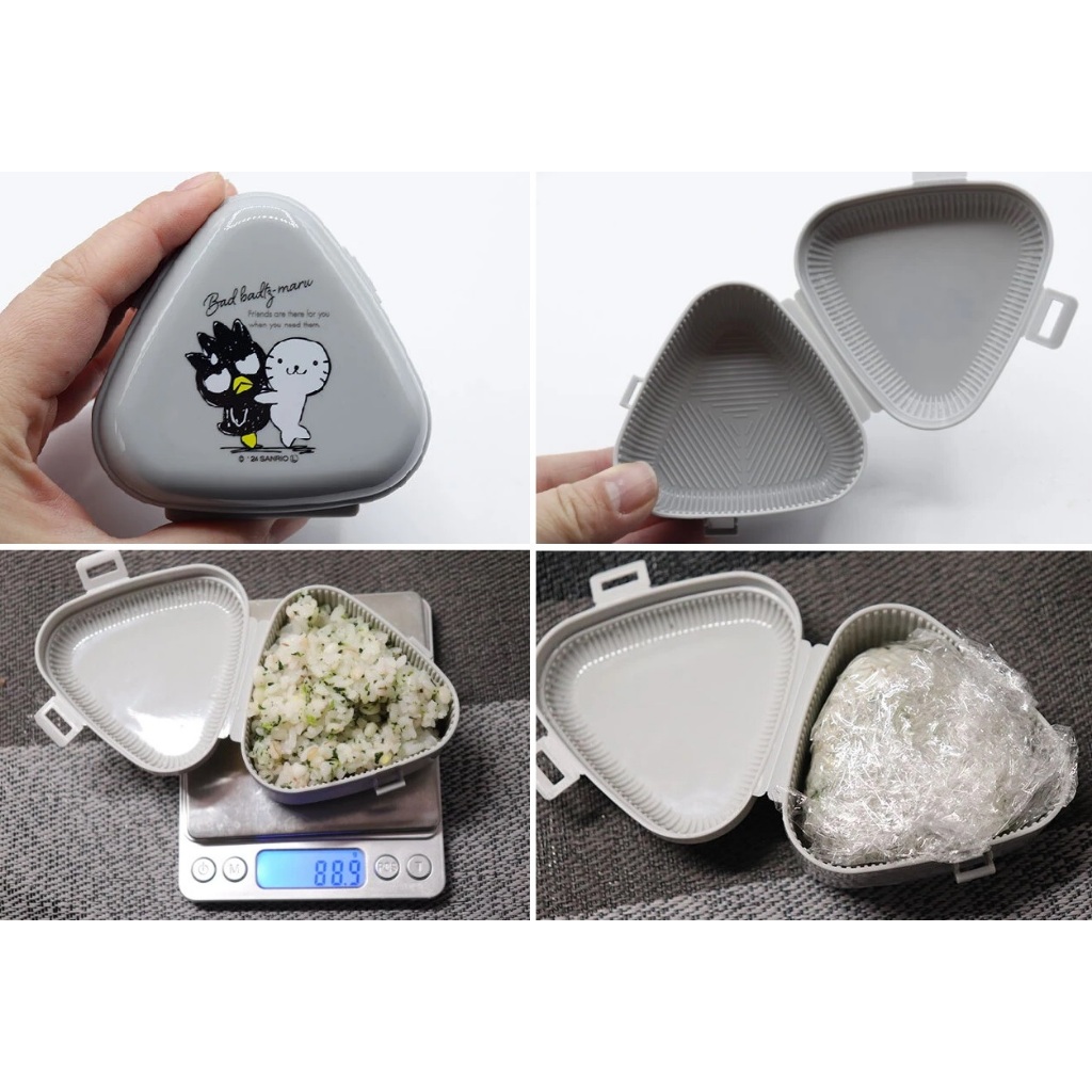 🔥ลายใหม่ล่าสุดเข้าเพิ่ม🔥กล่องกดข้าวปั้นรูปสามเหลี่ยม โอนิกิริ และเป็นกล่องเก็บในตัว Sanrio นำเข้าญี่ปุ่นแท้ - รูปที่ 2