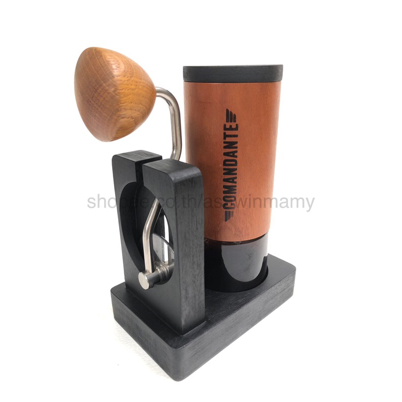 Stand & Cap for COMANDANTE MK4 แท่นวางและฝาปิดเครื่องบดกาแฟ(ไม่รวมเครื่องบด) สีดำ