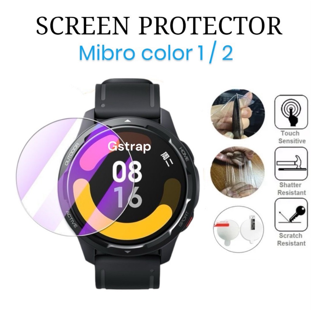 ฟิล์มกระจกนาฬิกาสำหรับ Mibro Gspro Gsactive Gs lite lite2 lite3 X1 A1 A2 Air กันรอยกระแทก 32mm-46mm