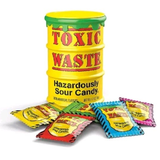 Toxic Waste Drums Sour Candy 42g - ลูกอมเปรี้ยวจี๊ด ขนมอเมริกา usa