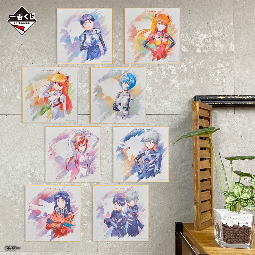 Evangelion Shikishi -Sprint!-[62641]งานแท้ของใหม่ในซีน แถมขาตั้งไม้