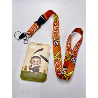 🔥ซองใส่บัตร 1 ชุด 19 บาท ชุดใส่การ์ดทำงานลายการ์ตูน พร้อมสายสายคล้องคอ มี 54 แบบ ใส่ได้บัตร 2ใบ Cartoon Card Holder KT