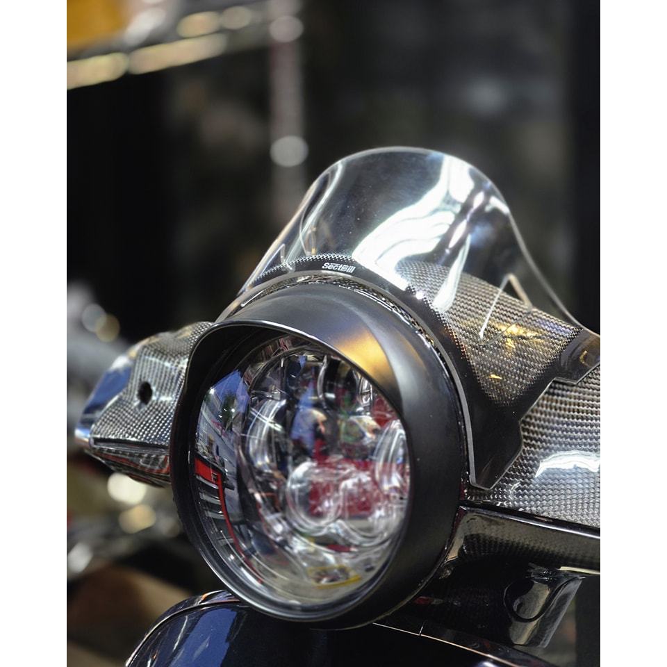ชิลด์หน้า[ Sectbill ] สำหรับรถ Vespa S/LX/SP/PM/GTS ตรงรุ่นชิลด์แต่งซิ่ง