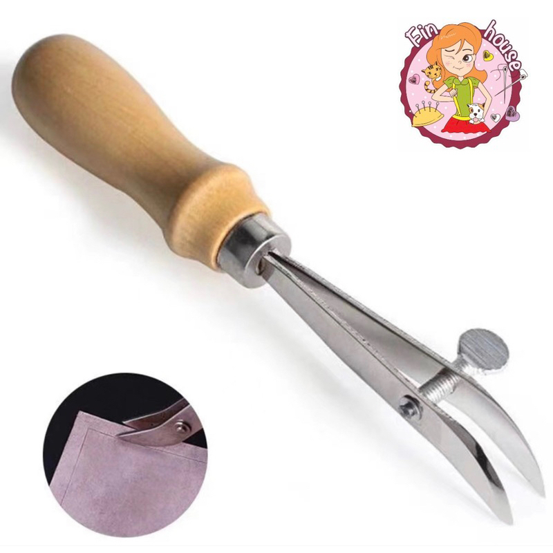เหล็กกดขอบหนัง อุปกรณ์เครื่องมือสแตนเลส Diy สําหรับใช้ในการทํางานหนัง งานหัตถกรรม