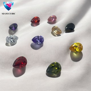 PEAR SHAPE  ( Size 3x4 MM.- 8x12 MM.) COLOR-CZ พลอยสี - CZ ร…
