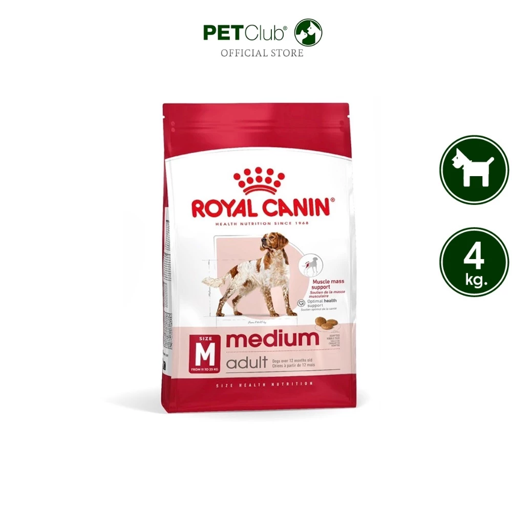 [PETClub] Royal Canin Medium Adult - สุนัขโต พันธุ์กลาง [4kg.]