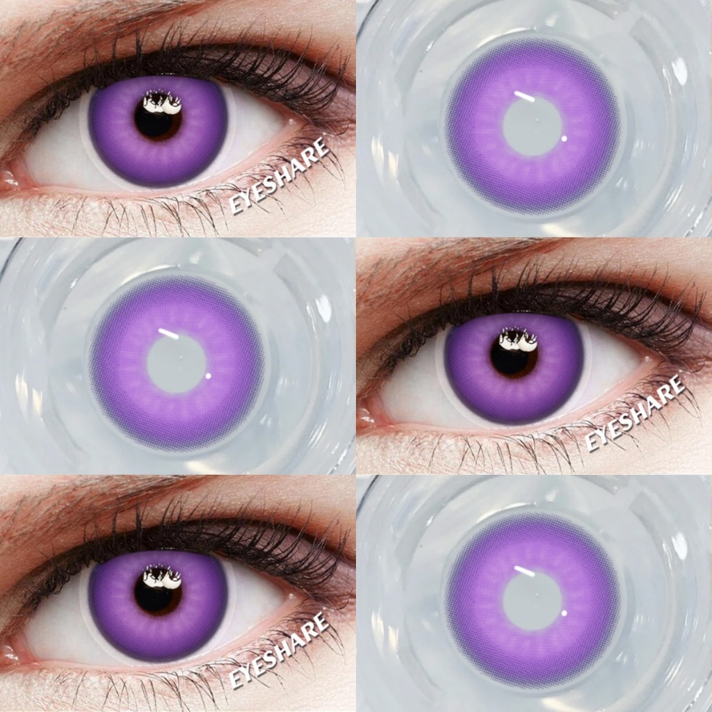 【COD】จัดส่งรวดเร็วจาก Thailand NEBULA คอนแทคเลนส์เล่นตามบทบาท ตาโต สีฟ้าสีเทาสีเขียวสีม่วงสีแดง 14.5