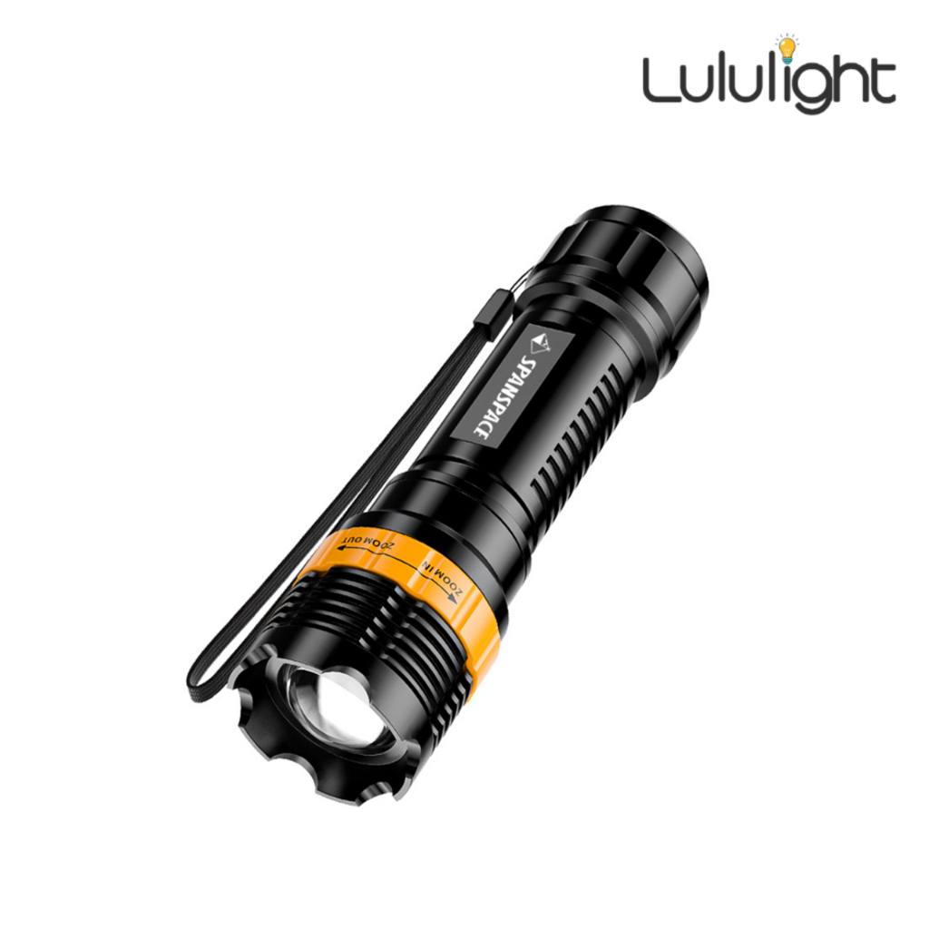 ไฟฉายแรงสูง ไฟฉายซูมได้ ไฟฉาย LED flashlight ปรับได้หลายโหมด การใช้งานยาวนาน สูงสุด 3 ชั่วโมง lululight