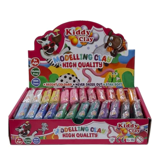 ดินน้ำมันไร้สารพิษ 24 ก้อน 12 สี สำหรับเด็ก Kiddy Clay, NARA Modelling Clay (Non-Toxic Clay)