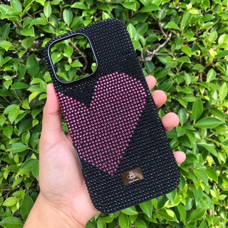 เคสใช้สำหรับไอโฟน 17/ 16 / 15 / 14 / โปร / โปรแมกซ์ Case MEEPHONE Lucian Glitter เคสเพชร หัวใจ (THพร้อมส่ง)