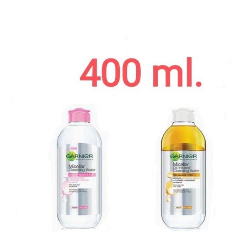 ล้างเครื่องสำอาง การ์นิเย่ ไมเซล่า คลินซิ่ง 400ml. Garnier Micellar Cleansing water GARNIER