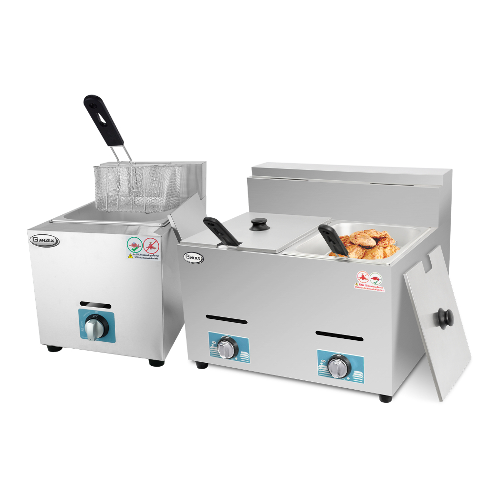 Gmax หม้อทอดแก๊ส 6ลิตร เตาทอดไก่ เฟรนฟราย รุ่น ZL-Series สินค้ารับประกัน1ปี
