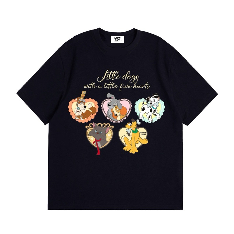 เสื้อยืดOversize(QottonLand)ดิสนี่หัวใจ