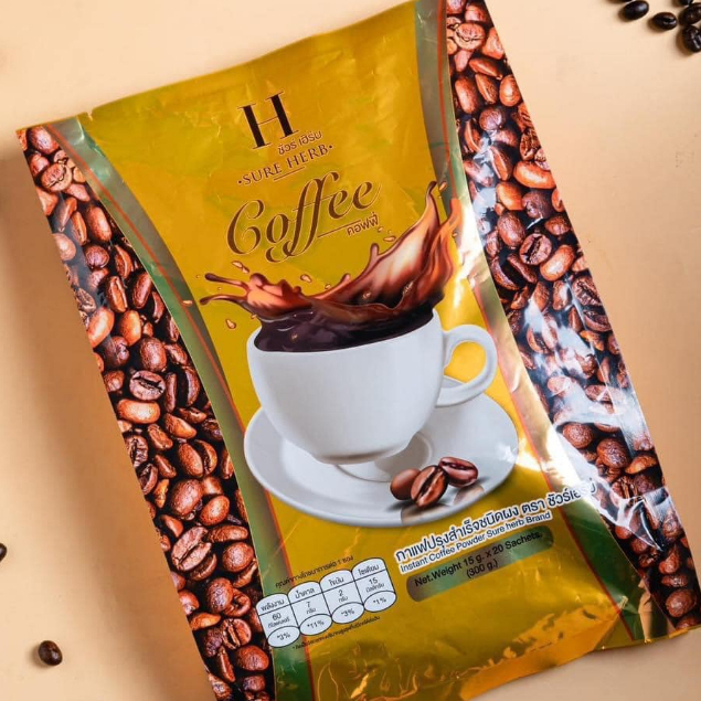 โกโก้ & กาแฟ ชัวร์เฮิร์บ  (1ห่อ มี 20 ซอง)