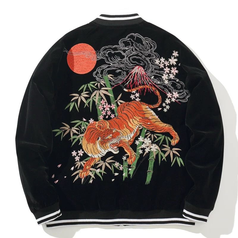 sukajan jacket เสื้อปักลายเสือเสื้อแจ็คเก็ตญี่ปุ่น ซูกะจัน