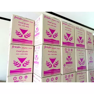 ถ้วยกรวยกระดาษน้ำดื่ม (แพ็ค/180ใบ) (ขายเป็นแพ็ค)​ เปิดบิลvat ได้ มาตรฐาน มอก. กรวยใส่น้ำ ของแท้ 100%
