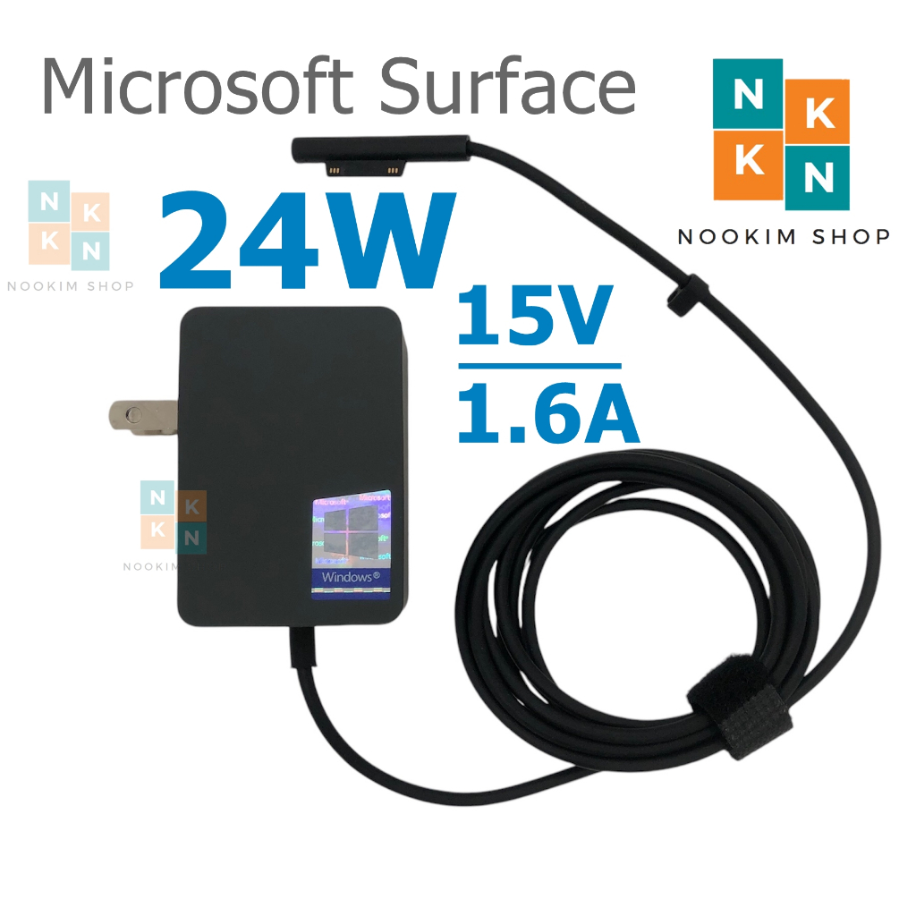 Microsoft Surface Adapter ของแท้ สำหรับ Surface Go 2 3 4, Surface 1735, 24W 15V/