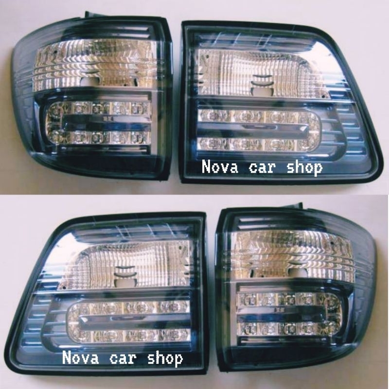 ไฟท้าย​ ไฟท้าย​แต่ง​ TOYOTA​ FORTUNER​ 2004​ 2005​ 2006​ 2007​ 2008​ 2009​ 2010​ 2011​ LED​ ขาว-ฟ้า