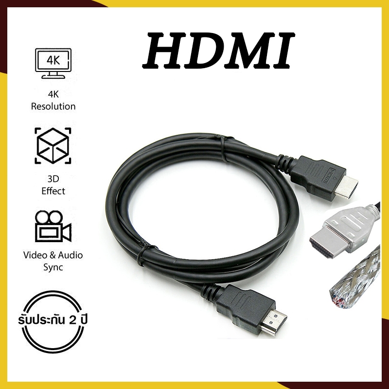HDMI ยาว 1 / 3 เมตร สายต่อความยาว เอชดีเอ็มไอ ความเร็วสูง เชื่อมต่อสัญญาณภาพและเสียงระบบดิจิตอล อะไหล่เครื่องใช้ไฟฟ้า
