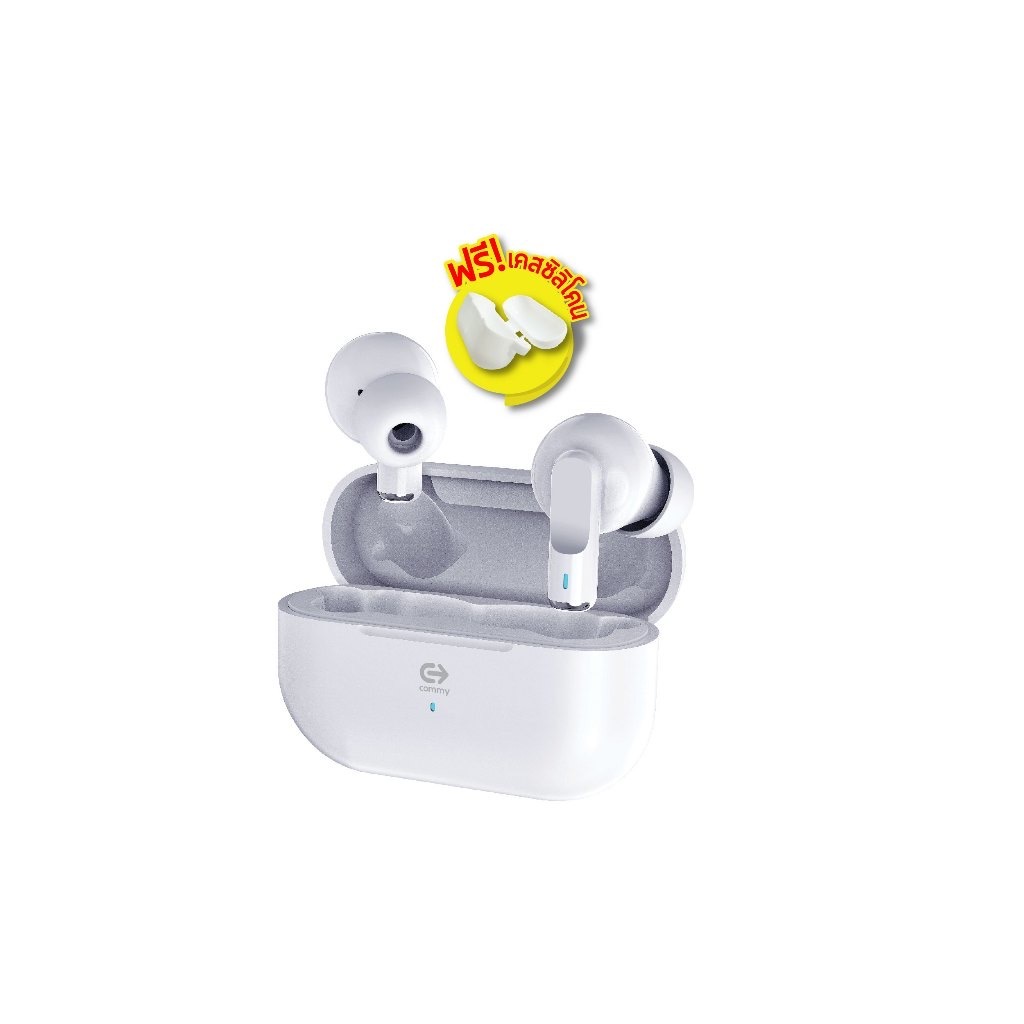 Commy TWS002 หูฟังบลูทูธไร้สาย รับประกัน1ปี True Wireless Earphones เบสแน่น ไมค์ชัด ตัดเสียงรบกวน TWS 002