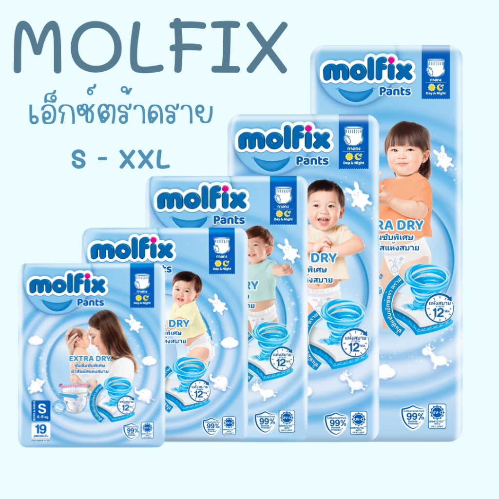 Molfix เอ็กซ์ตร้าดราย ห่อเล็ก
