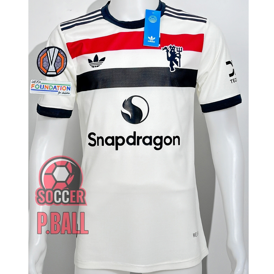 ใหม่ !! เสื้อบอล [ PLAYER ] แมนยู Third ชุดสาม 2024/25 เกรดนักเตะ ฟลูออฟชั่น UEL + FOUNDA ชื่อเบอร์นักเตะแมนยู-ครบทุกคน