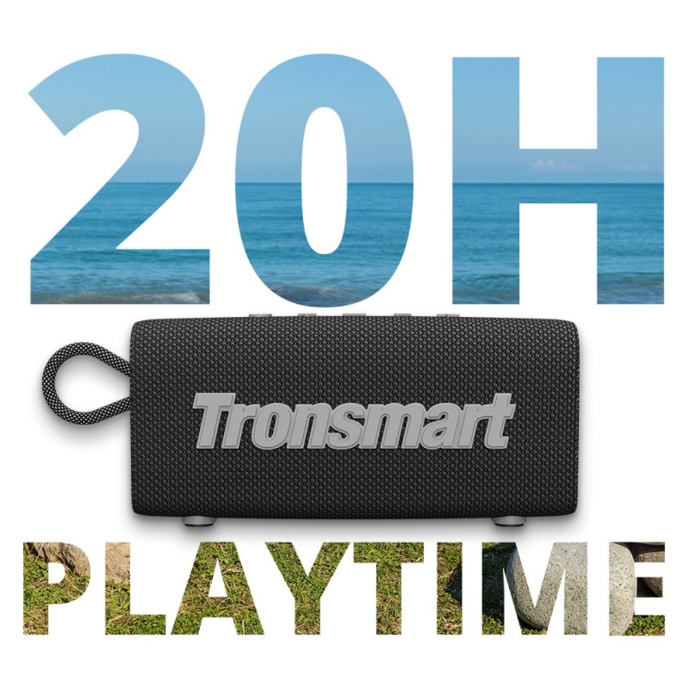 Tronsmart Trip Bluetooth Speaker 10W ลำโพงบลูทูธ 5.3 เสียงคมชัด แบตอึด กันน้ำ IPX7  #Qoomart