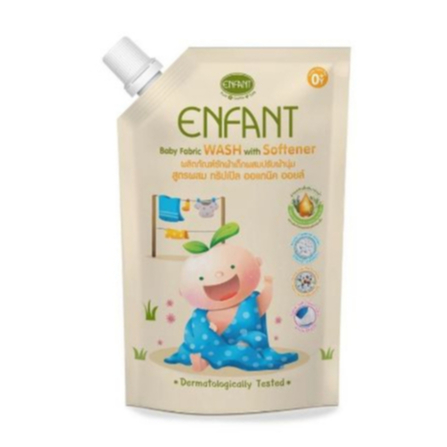 ENFANT (อองฟองต์) Baby Fabric Wash With Softener ผลิตภัณฑ์ซักผ้าเด็กผสมปรับผ้านุ่ม 600ml.