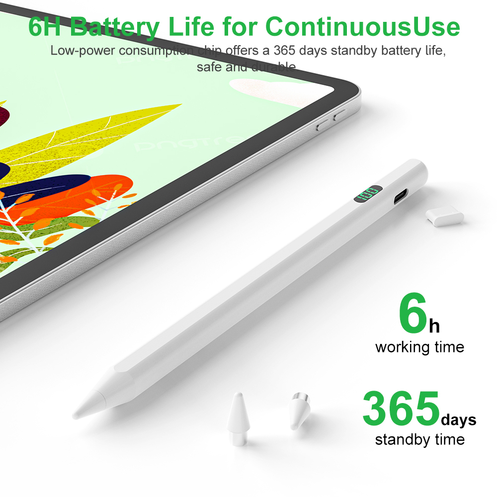 Universal stylus for ปากกาไอแพด gen9 gen8,7,6 Air5 Air4 วางมือ+แรเงาได้ ฟังก์ชันแม่เหล็ก pencil ปากกา pen