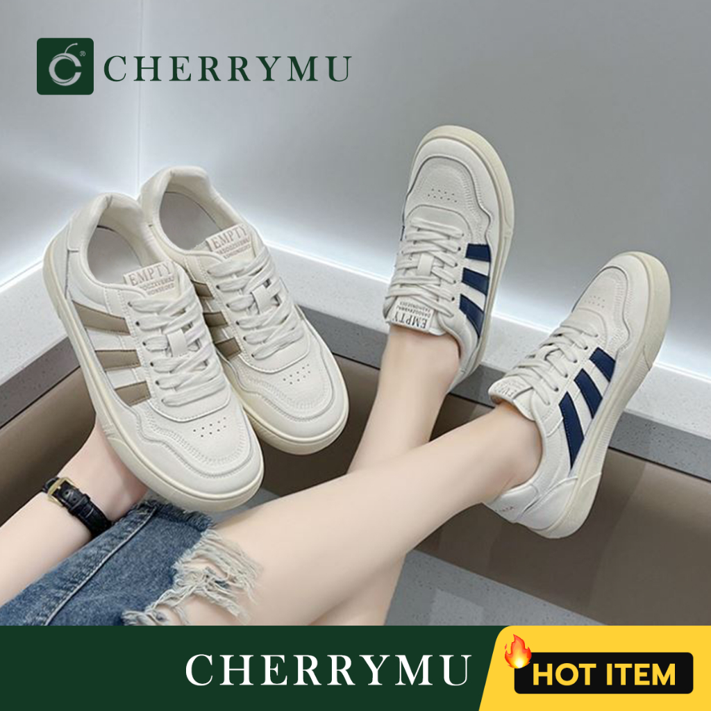 CHERRYMU รุ่นQZ152   รองเท้าหนังแท้ ใส่สบาย รองเท้าแฟชั่น