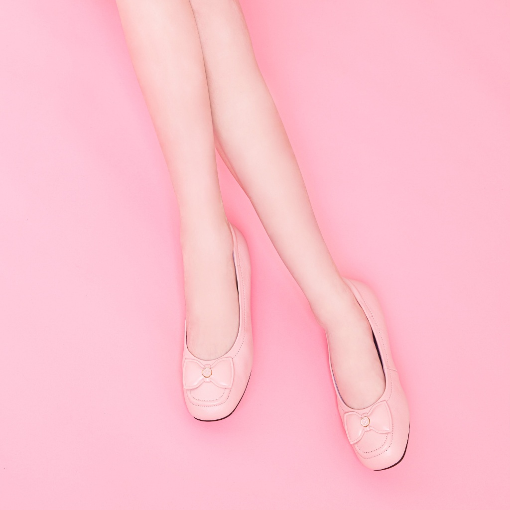 LA BELLA รุ่น ELISE BOW -  NUDE PINK