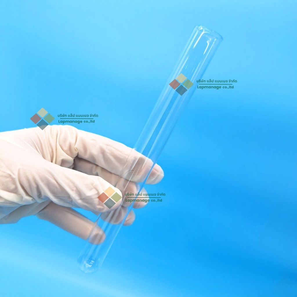 Test tube glass หลอดทดลองแก้ว 10 ชิ้น ขนาด 13x100mm รูปที่ 5