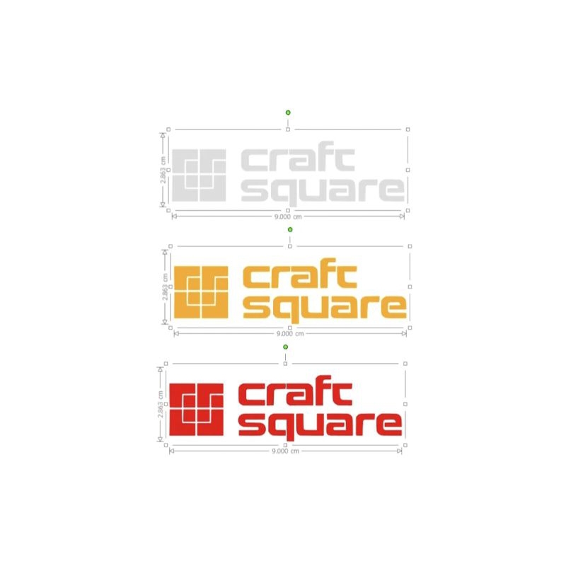 สติกเกอร์สะท้อนแสง #Craft Square