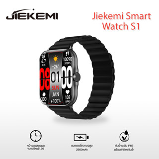 [ประกัน 1 ปี] JIEKEMI R1 นาฬิกาสมาร์ทวอทช์ Smartwatch Waterproof สัมผัสได้เต็มจอ สมาร์ทวอทช์ 60+โหมดสปอร์ต วัดชีพจร