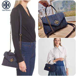 TORY BURCH KIRA DENIM SMALL SATCHEL