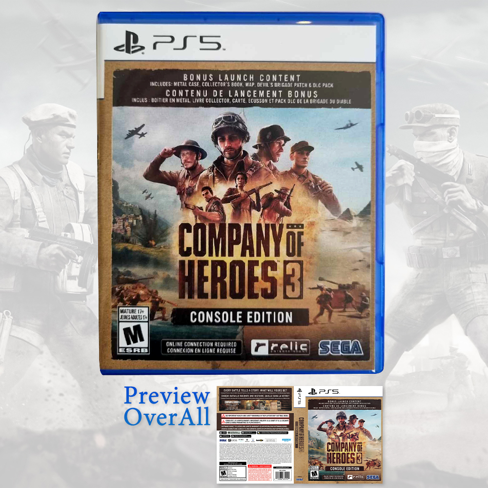 Company OF Heroes 3 กล่องเกมส์PS5 กล่องเปล่า เกมส์ company of heroes 3