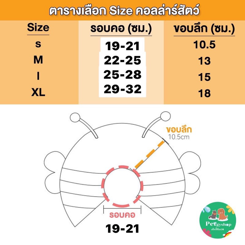 คอลล่าร์สัตว์เลี้ยง ปลอกคอกันเลียหมาแมว รุ่นผ้านิ่ม ปรับขนาดได้