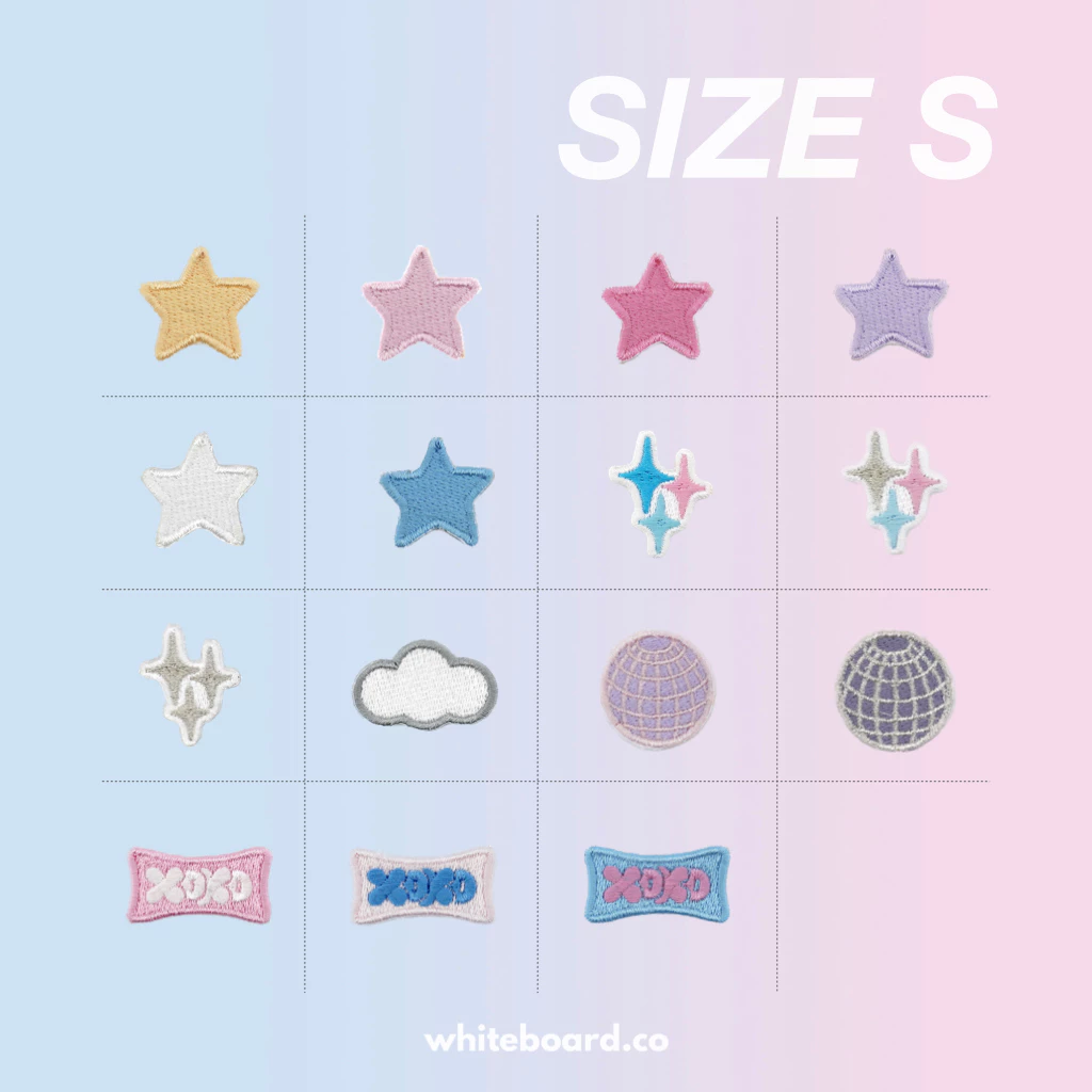 Whiteboard.co Patch for Phone Case - Size S แพทช์ตุ๊กตาติดตกแต่ง (ซื้อผ่าน Shopee Video ลด 30%)